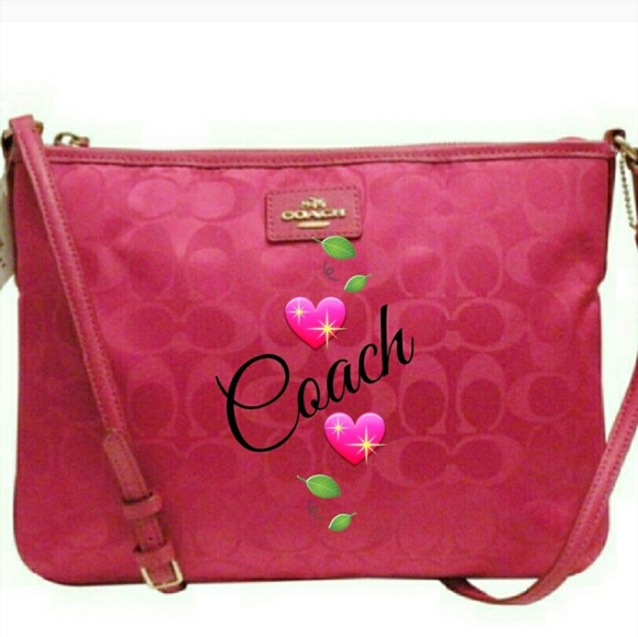 Coach Handbags - 🍃⚘Coach Signature Nylon CrossBody